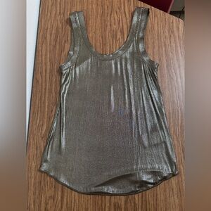 Pinko Shimmering Gold Tank Top Medium
